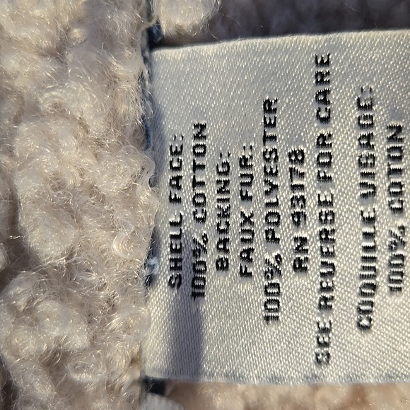 Jason Wu Edit Medium Blue Wash  Sherpa Denim Vest Size Small - Picture 9 of 16